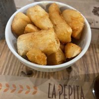 Yuka frita  at La Pepita Burger Bar in Ourense