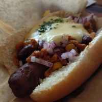 chilli dog at Voodies in Vienna
