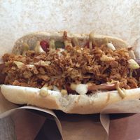 Vienna dog at Voodies in Vienna