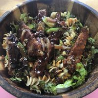 Pasta replaced shrooms with quinoa  at Blueberry Cafe in Newark