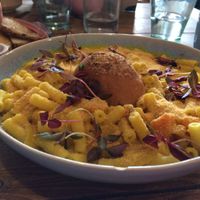 Mac n cheese at Humblest of Pleasures in Hebden Bridge