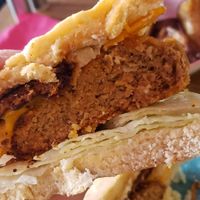 Chick'n burger at Humblest of Pleasures in Hebden Bridge