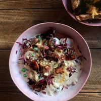 Spaghetti carbonara  at Humblest of Pleasures in Hebden Bridge