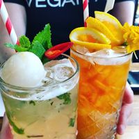 Crouching Tiger & Long Thailand Ice Tea cocktails   at Bangpop in Melbourne