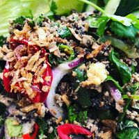 Northern Thai Vegan Larb  at Bangpop in Melbourne