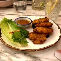 Today Man Khao Pod - Corn fritters   at Bangpop in Melbourne