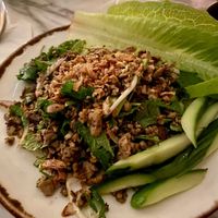 Northern Thai Vegan Larb   at Bangpop in Melbourne