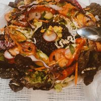 vegan lentil salad at A Casa Leca in Ajaccio