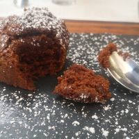 vegan chocolate cake at A Casa Leca in Ajaccio