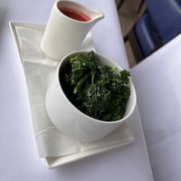 Green cabbage   at Oxo Tower Restaurant in South East London