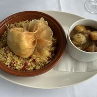 Tagine with scrambled tofu   at Oxo Tower Restaurant in South East London