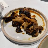 Oyster mushroom skewers  at Oxo Tower Restaurant in South East London