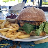 Tofu Burger at Scallywags Cafe in Magnetic Island