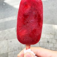 Fruit Popsicle Red Berries and Pineapple at Stuff Kadıkoy in Istanbul