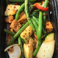 Basil Green Bean with Tofu at Thai 999 Express in Mentor