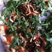 vegan pizza in Nida at Zuikio Daržas in Nida