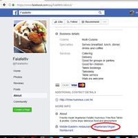 Inaccurate advertising (this place sells chicken). at Falafel TLV in Hong Kong Island