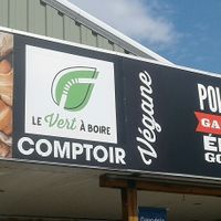 Outside at Le Vert a Boire in Sainte-anne-des-monts