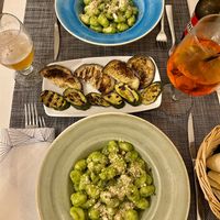 Gnocchi & grilled veggies  at Trattoria Di Mirko in Alghero
