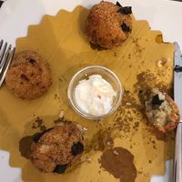 Eggplant and potato balls at Trattoria Di Mirko in Alghero