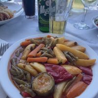 Vegan Greek stew   at Women's Cooperative of Petra in Lesvos