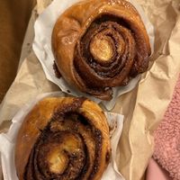 cinnamon rolls   at ETN saladebar in Enschede