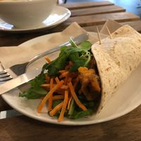 Hummus-sweet potato wrap at ETN saladebar in Enschede