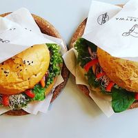 vegan burgers at Krowarzywa in Bialystok