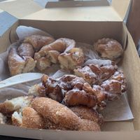 A box of vegan treats  at Suarez Bakery in Charlotte