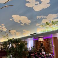Ceiling mural   at Saigon Lotus in Toronto