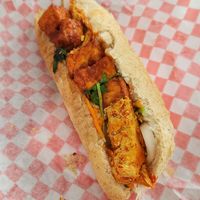 Lemongrass Tofu-Seitan Banh Mi at Saigon Lotus in Toronto
