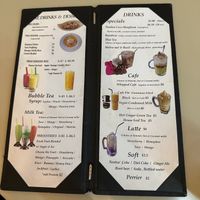 Dessert and drink menu  at Saigon Lotus in Toronto
