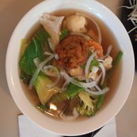 Veggie pho at Saigon Lotus in Toronto