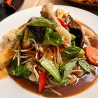 Pan- fry Vegan Pho at Saigon Lotus in Toronto