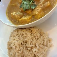 Vegan Butter Chicken with brown rice   at Saigon Lotus in Toronto