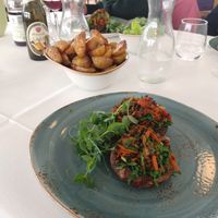 Hovedretten med kartofler fra øen  at Samso Perlen in Samso