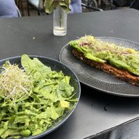 Avokado salad and avokado toast  at Spiregarden in Kristiansand