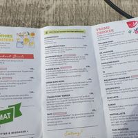 Menu at Spiregarden in Kristiansand