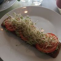 Rye bread with avocado  at Spiregarden in Kristiansand