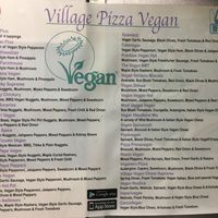 Menu  at Village Pizza in Ewell