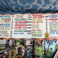 Menu  at Rasta Ade Refreshments in Negril
