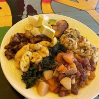 Breakfast platter   at Rasta Ade Refreshments in Negril