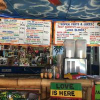 Menu at Rasta Ade Refreshments in Negril