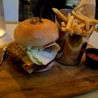 Vegan Double Bacon Cheezeburger at Crate in Miami