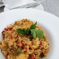 Nasi goreng with tofu and peanut sauce at El Sibarita in Lanzarote