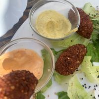 Croquetas de quinoa  at El Sibarita in Lanzarote