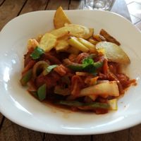 Tapa de albóndigas at El Sibarita in Lanzarote