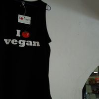 They sell vests and t-shirts! at El Sibarita in Lanzarote
