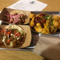 Potato & Buffalo Tacos. Most excellent!  at Sister Bar in Albuquerque