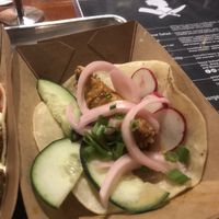 Vegan avocado taco - yummmmm at Sister Bar in Albuquerque